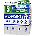 20x25x4 (3 5/8") MERV 8 Exact Size Replacement Filter. Must Confirm Actual Size 19 3/8" x 24 3/8" x 3 5/8". Case of 4 Made in
