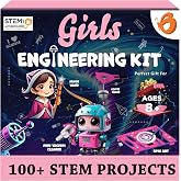 Butterfly EduFields 100+ Girls Engineering Science Kit for Kids Age 8-12 | 100+ STEM Projects &amp; Science Experiments | Educational Learning Toy | Birthday Gifts for 8 9 10 11 12 Year Old Girls