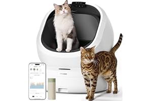 PETLIBRO Luma Automatic Cat Litter Box AI Camera Waste Analysis, Triple Safety Protection Self Cleaning Litter Box, Odor Control in-App Usage Tracking, Open-Top Multi-Cat Recognition LitterBox