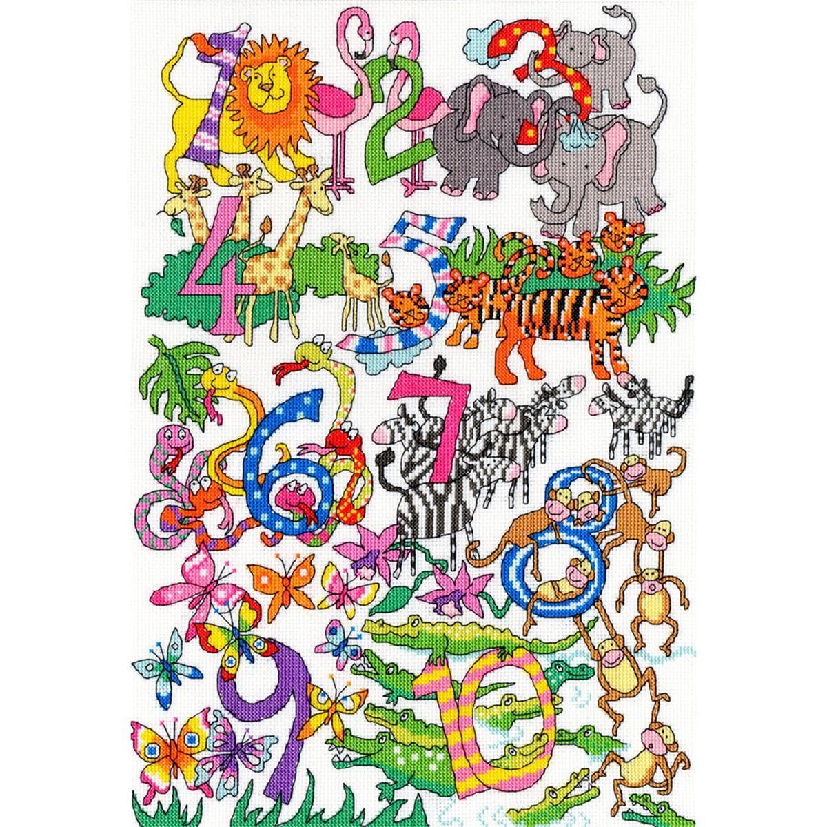 Bothy Threads Cross Stitch Kit - Number Fun