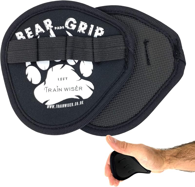 Bear Grip Neoprene Open-Hand Grips Purple for Weight Lifting