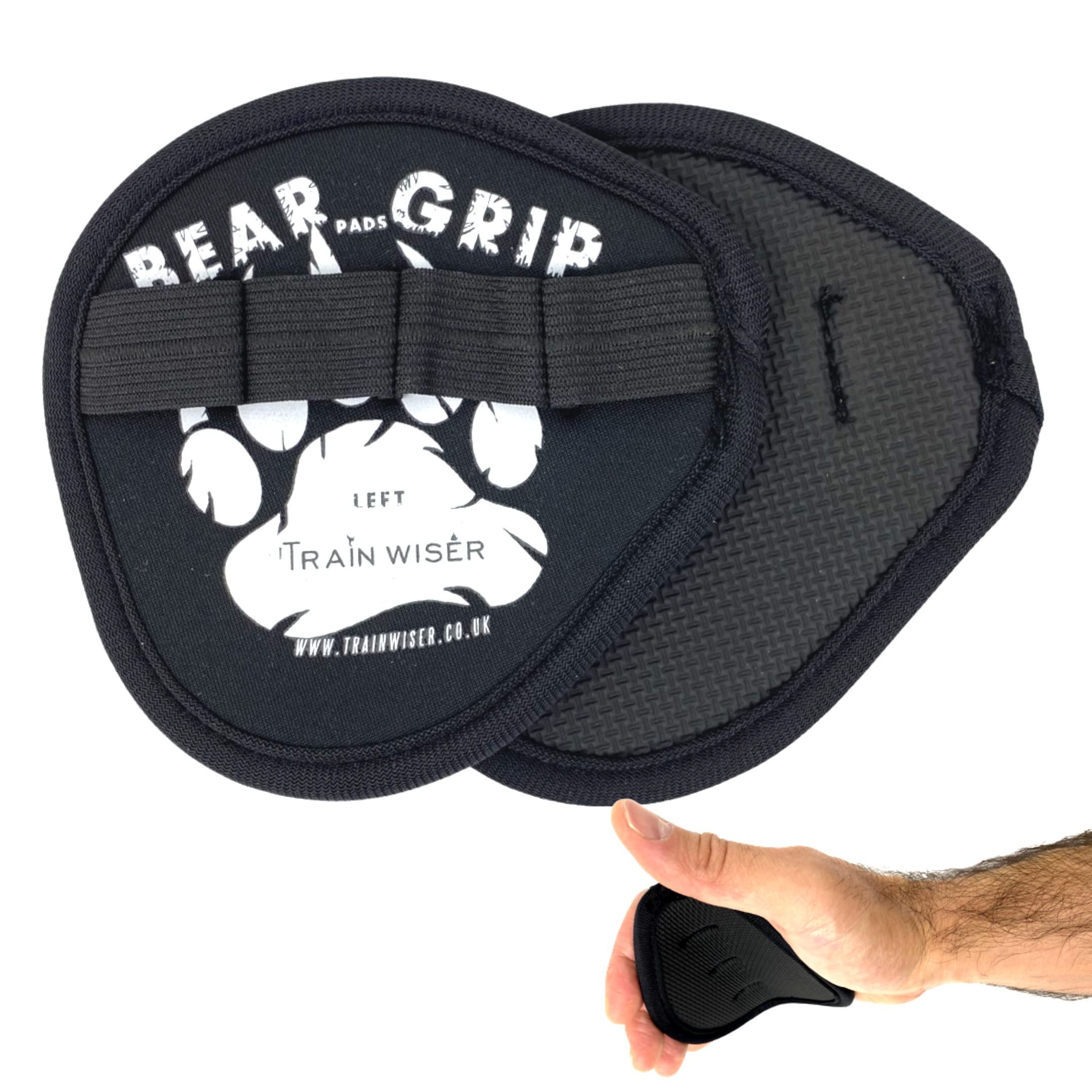 BEAR GRIP (Neoprene - Hygienic alternative to weight lifting gym gloves (Purple)