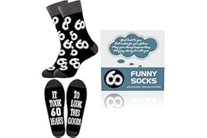 Moyel 40th 50th 60th 70th Birthday Gifts for Men Grandpa Dad Birthday Gifts Funny Socks
