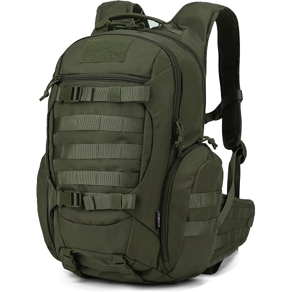 Tactical Assault Pack Militärrucksack – 27L, MOLLE, Mossy Oak, Wasserabweisend, Mit Trinkblasen-Kompatibilität