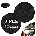 2 Pcs 15" Oil Drain Splash Pad,No Splatter Pad Oil Splash Pad Fits Most Oil Drains Anti Splash Oil Change Mat (Round)
