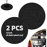 2 Pcs 15" Oil Drain Splash Pad,No Splatter Pad Oil Splash Pad Fits Most Oil Drains Anti Splash Oil Change Mat (Round)