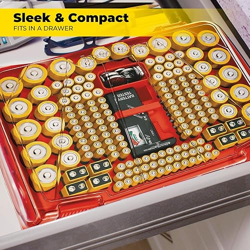 Ontel Battery Tester Battery Storage Case As Seen On Tv Ontel