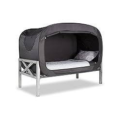 Privacy Pop Bed Tent (Twin) - BLACK
