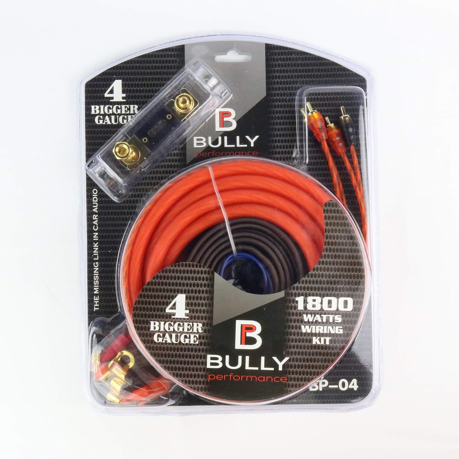 4 Gauge Amp Kit 1800 Watts Wiring Kit Bully Performance Audio BP04