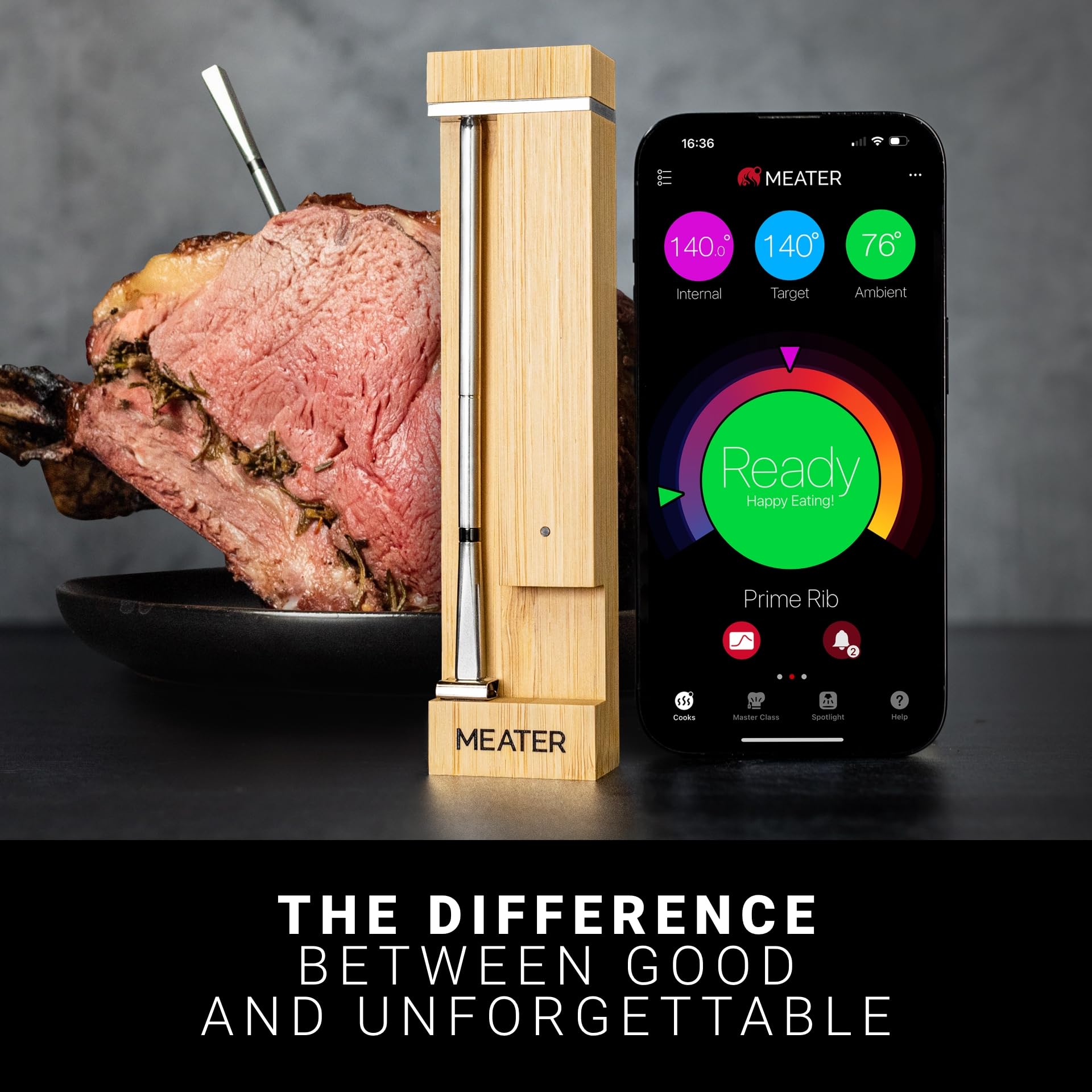 MEATER Pro: Smart Bluetooth Wireless Meat Thermometer Digital | 1000°F Heat Resistance | Long Range | Certified Accuracy | BBQ, Oven, Grill, Smoker, Air Fryer, Deep Fryer