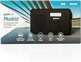 groov e Madrid Rechargeable DAB FM Radio Bluetooth Alarm Clock LCD view 6