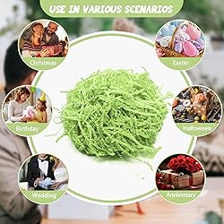 2LB Light Green Crinkle Cut Paper Shred