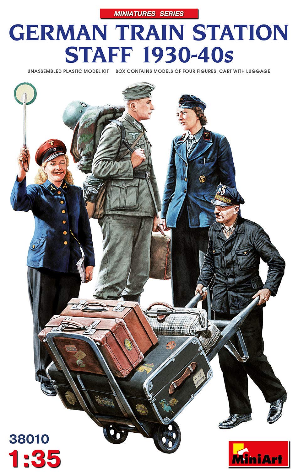 Miniart 1: 35 - German Train Station Staff 1930-40'S