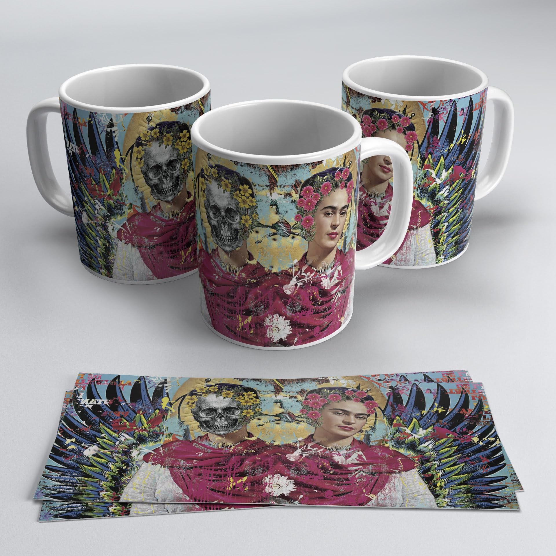 TusPersonalizables Ceramic mug with print of Frida (Death Life)