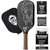 Bison Paddles: Thermoformed Carbon Fiber Pickleball Paddle - Professional Grade Construction for Maximum Spin and Power | Paddle Tuning Kit Included