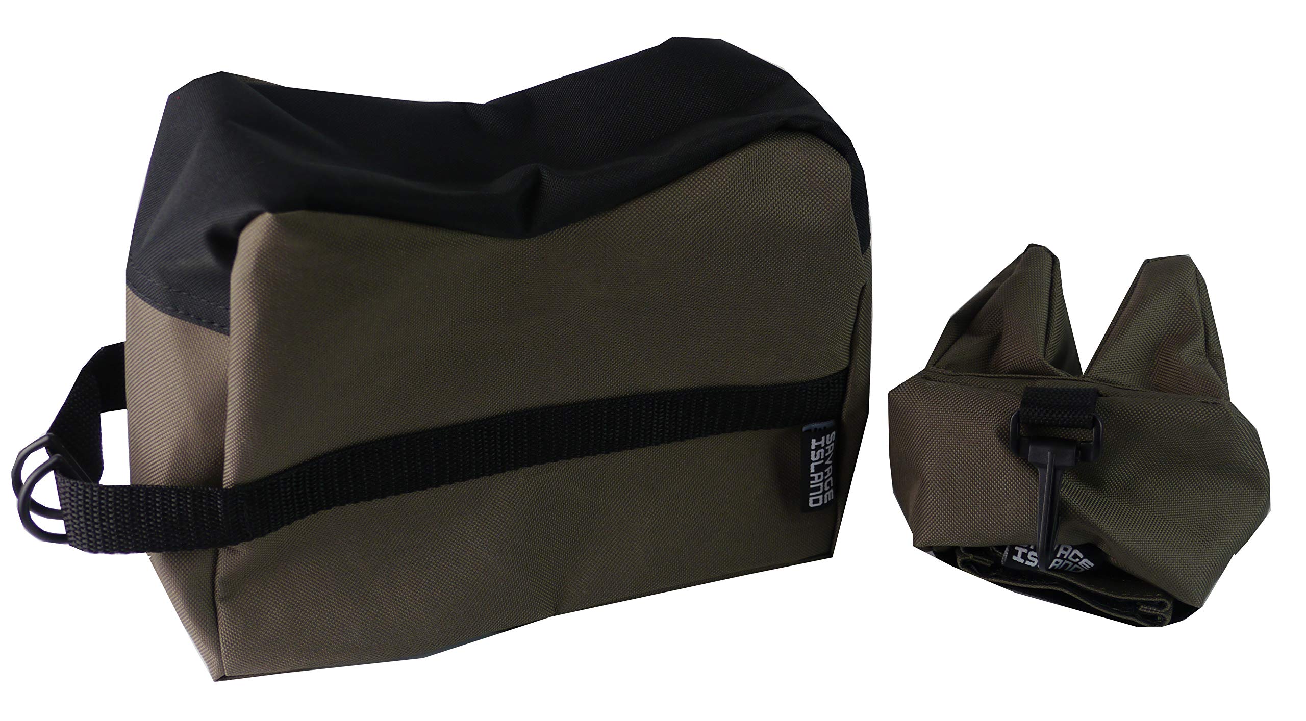 Savage Island Rifle Air Gun Bench Rest Bag Hunting Target Shooting Green E1650 (Front and Rear Bags)