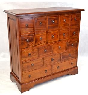 Industrial 18 Drawer Apothecary Chest Amazon Co Uk Kitchen Home