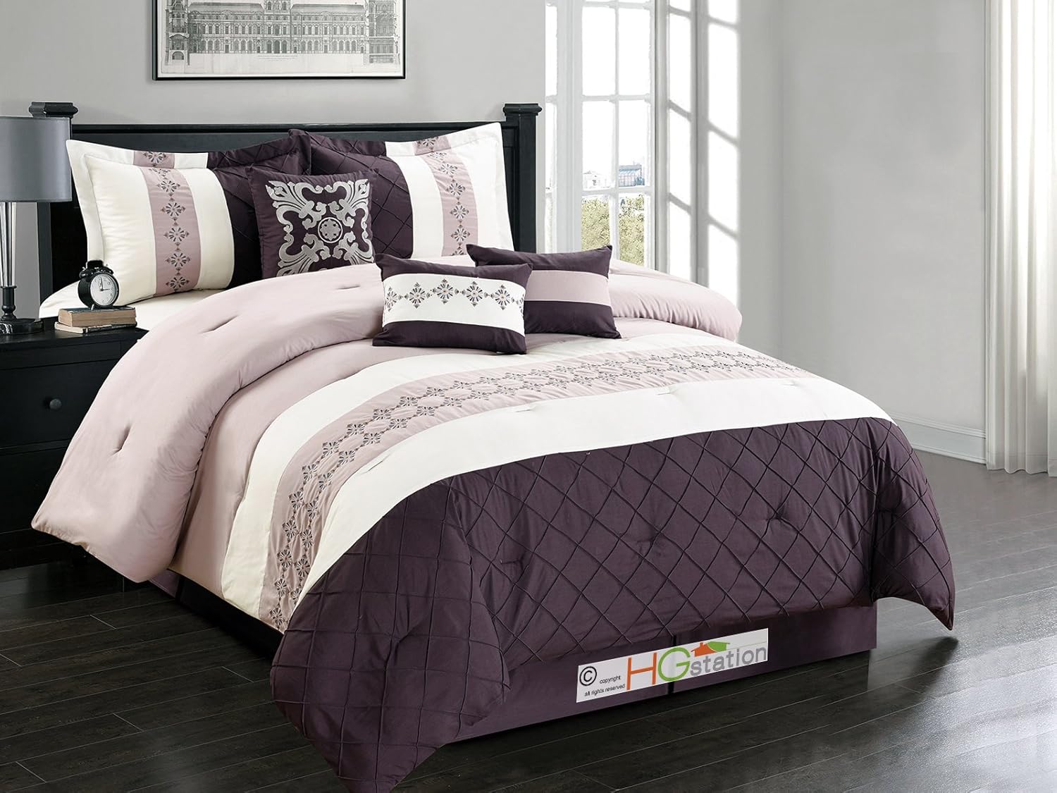 Amazon Com Hgs 7 Pc Floral Clamshell French Lily Lotus Embroidery