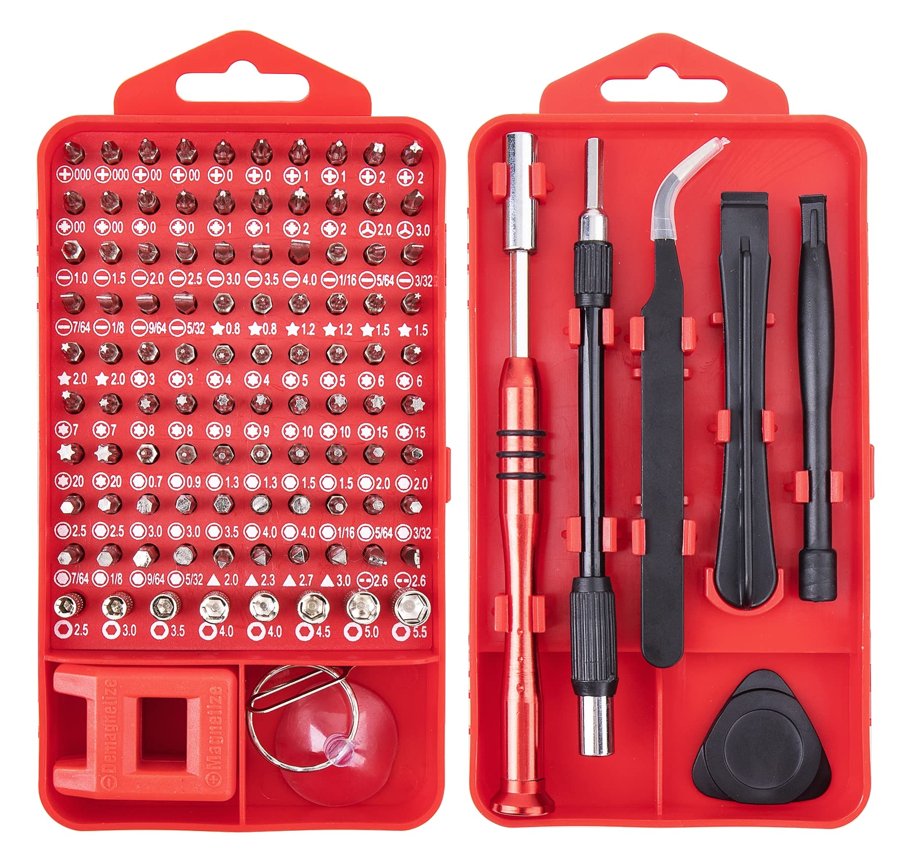 Hi-Spec 108pc Precision Screwdriver Bits & Pry Bar Tool Kit – Essential Set for Electronics, Mobile Phones, Drones, Gadgets & Device Repair, DIY Projects & Maintenance