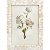 Creative Co-Op Mother of Pearl Photo Frame (Holds 5" x 7" Photo)