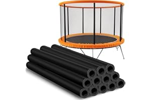 Trampoline Pole Foam Sleeves, 12Pcs Pole Covers Replacement, 88cm Waterproof Round Tube Protective Trampoline Spring Cover Pa