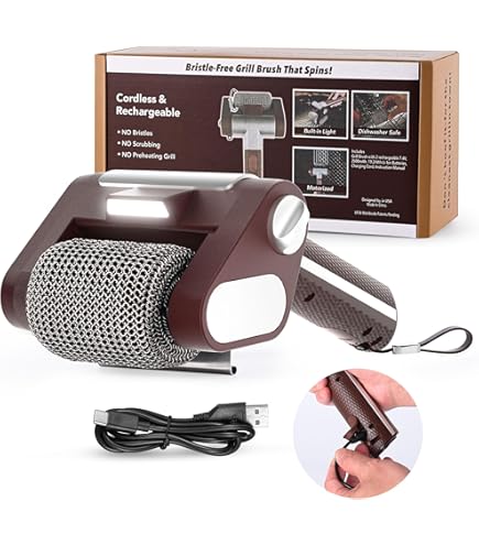 Brosse électrique Améliorée Pour Barbecue Sans Fil Rechargeable Avec