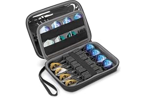 USA Gear Hard Shell Dart Case - Protective Storage Carrying Case for Darts (8), Tips, Flights, Shafts, Sharpeners, More Accessories - Compatible with Soft Tip and Steel Tip (Black)