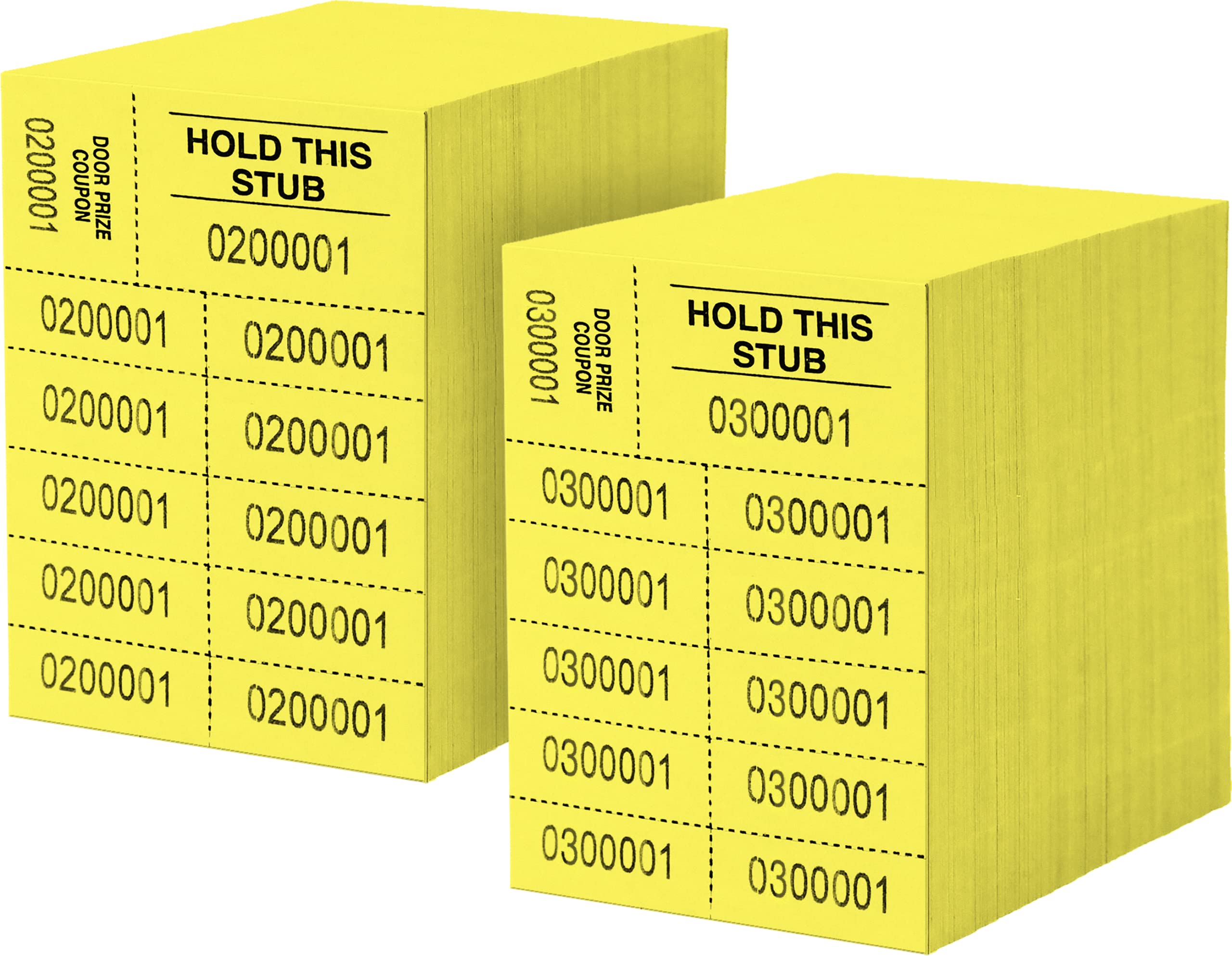 Auction Tickets - 1000 Sheets - 10 Numbers per