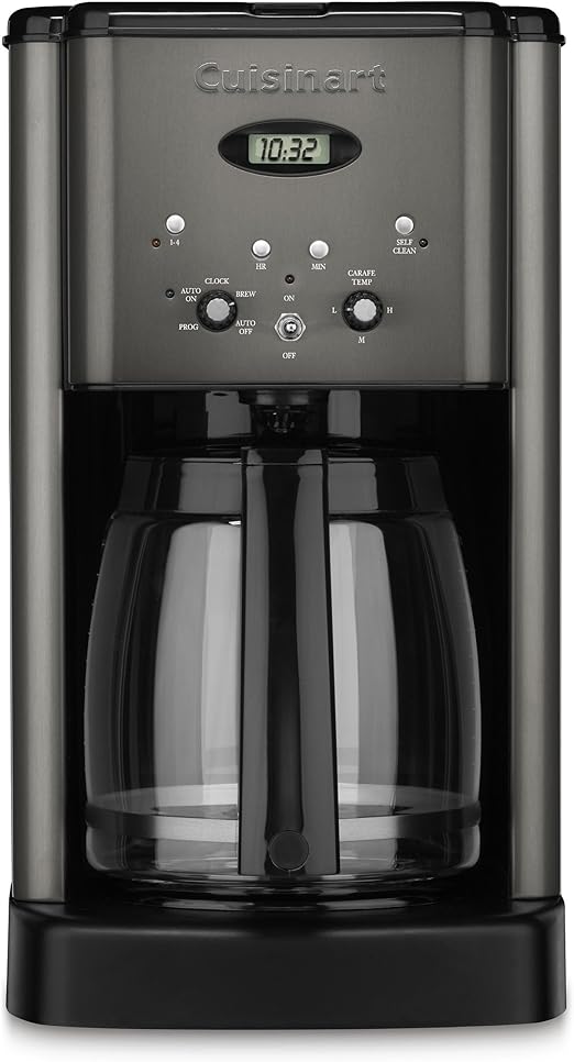 Cuisinart DCC1200BKS Brew Central Coffee Maker, Black Stainless