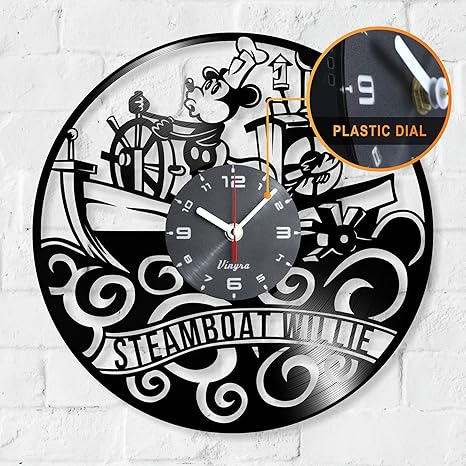  Steamboat Willie Clock Mickey Mouse Clock