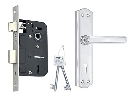 Spider Steel Mortice Key Lock Complete Set With Chrome Plated Finish (S606MCP + RML4)