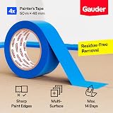 GAUDER Wide Masking Tape 48 mm x 50 m Blue Painter Tape for Edges view 2