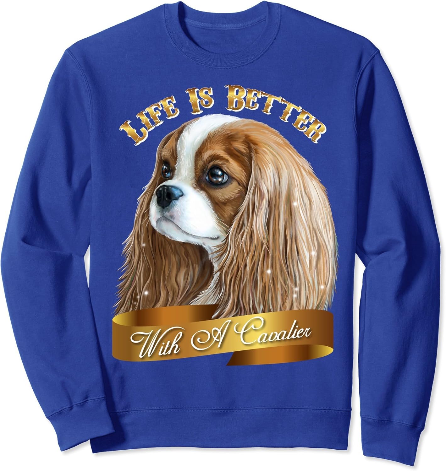 Cavalier King Charles Spaniel Meditate Yoga Sweatshirt main image 0