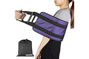 VERY100 Transfer Nursing Sling for Patient,49.5'' Non-Slip Gait Belt with Padded Handles,Gait Belts Transfer Belts for Seniors,Mobility Standing and Lifting Aid for Disabled, Elderly, Injured Pet (Purple)
