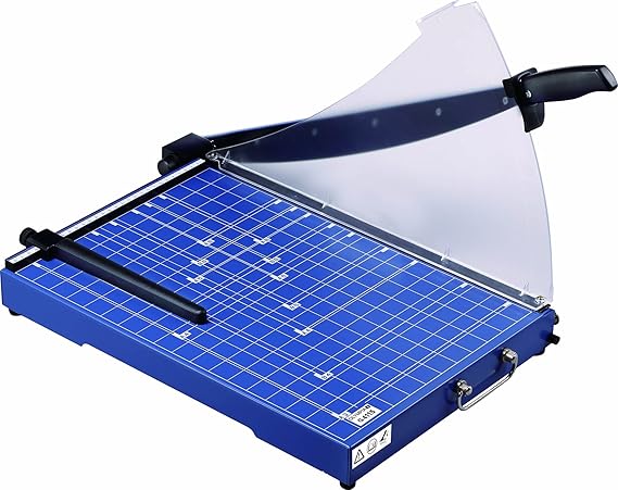 Olympia G 4415 Hebelschneider (für Büro, DIN A3, 15 Blatt, Metallauflage, Papierschneider mit Schnittschutz, Papierschneidema