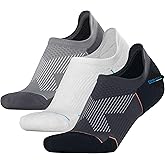 BRISIRA Bamboo Viscose Coolmax Mens No Show Socks Cushioned Moisture Wicking Anti Blister Athletic Low Cut Socks