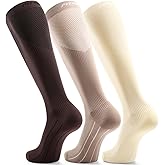 FITRELL 3 Pairs Compression Socks for Women and Men 20-30mmHg-Circulation Support Socks