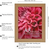 Americanflat A5 Photo Frame Dark Oak Engineered Wood Shatter Glass view 7