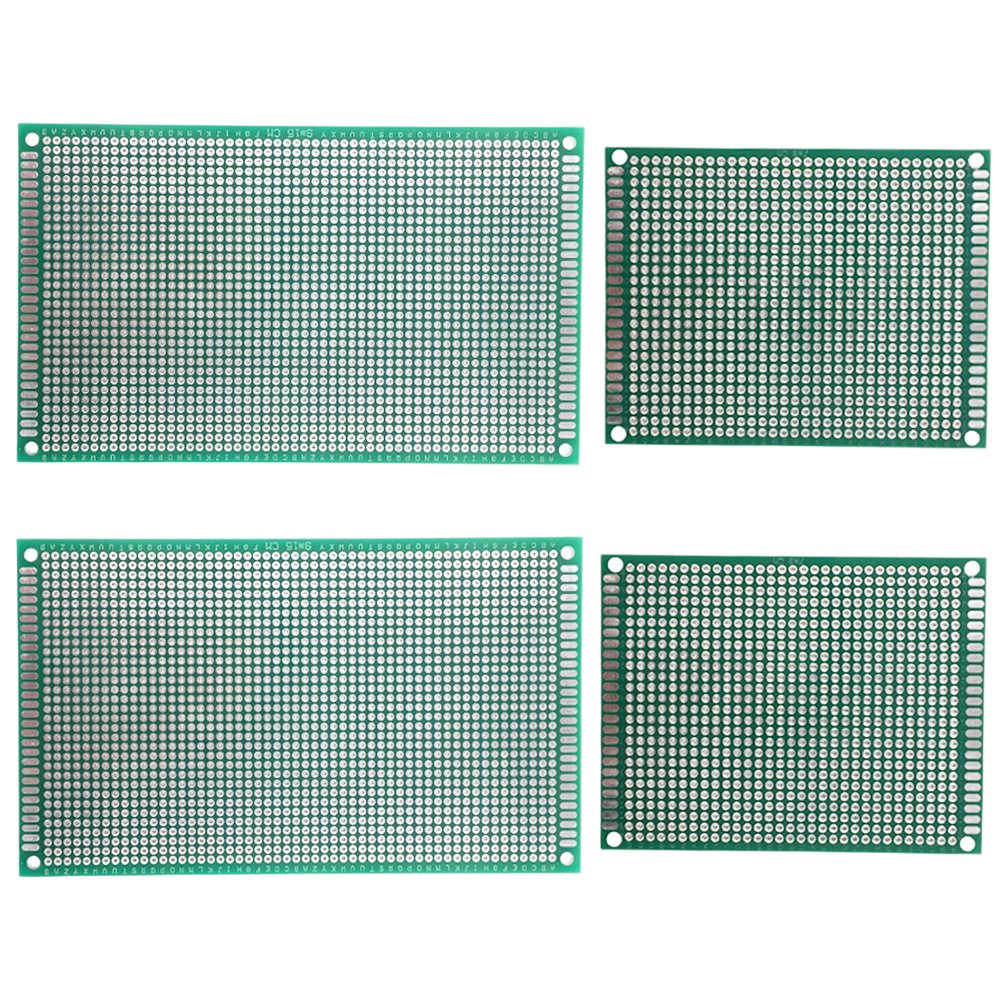 Maosifang 7x9CM 9X15CM Double Side Universal PCB Printed Circuit Board Prototype Kit for DIY Soldering Experiment and Electronic Designing