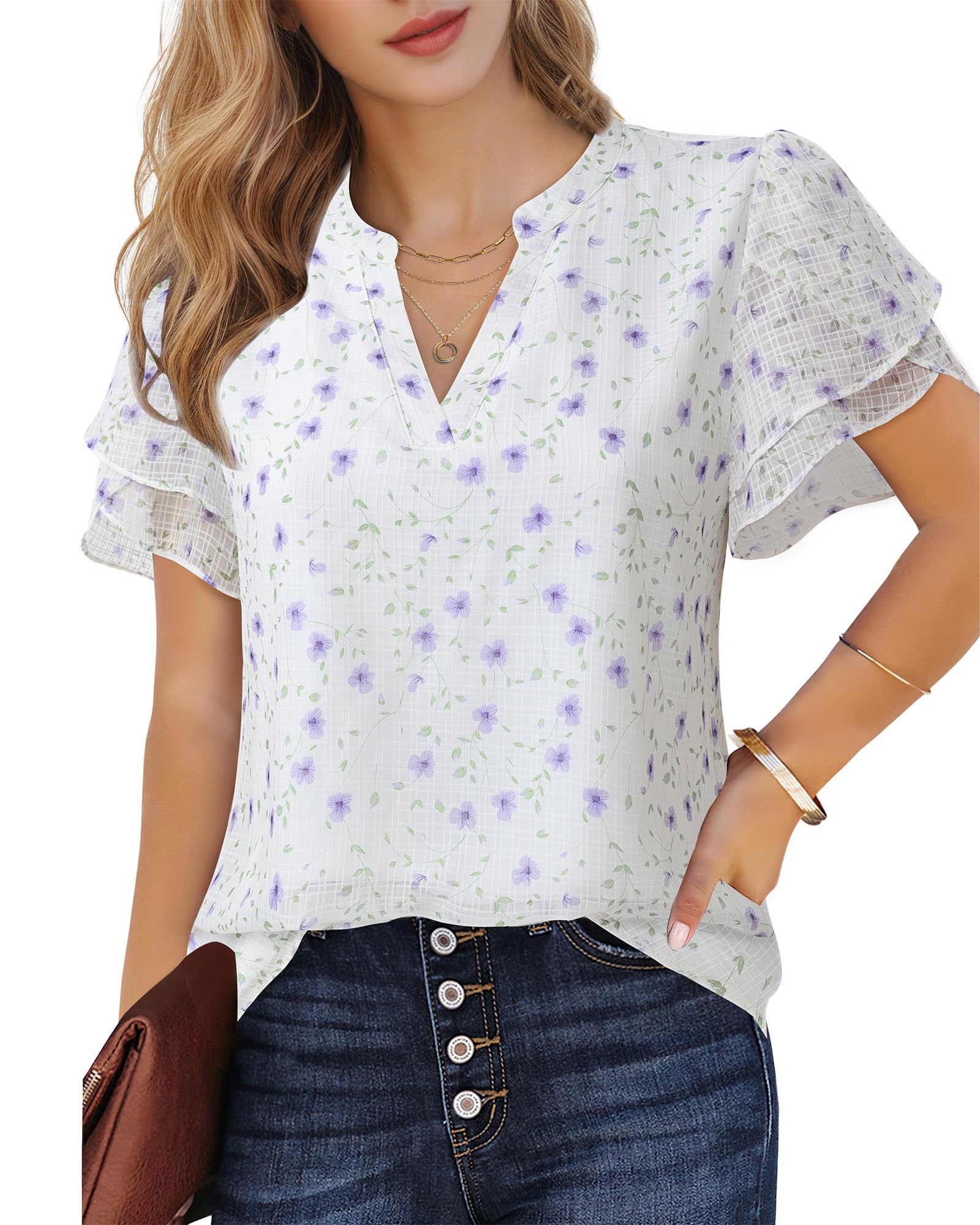 Womens Dressy Tops, Womens Short Sleeve Tops