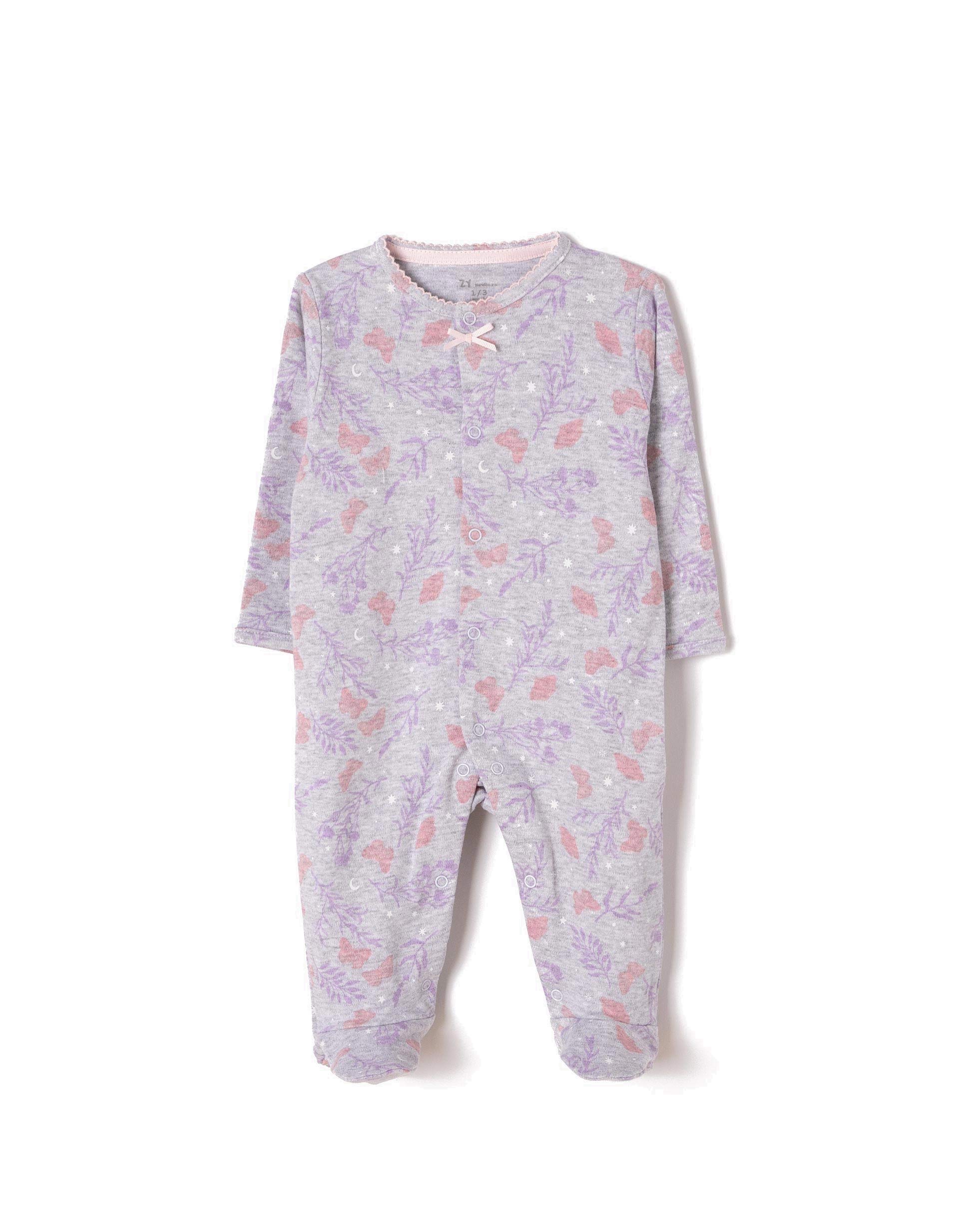 ZIPPY Baby Girls' Pelele Zy Footies, Purple (Lavendula 15/3620 3427), 74 (Size: 9/12M)