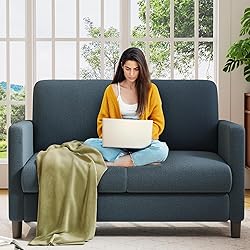 Welzona Loveseat Sofa, 51" Love Seat, Comfy Teddy