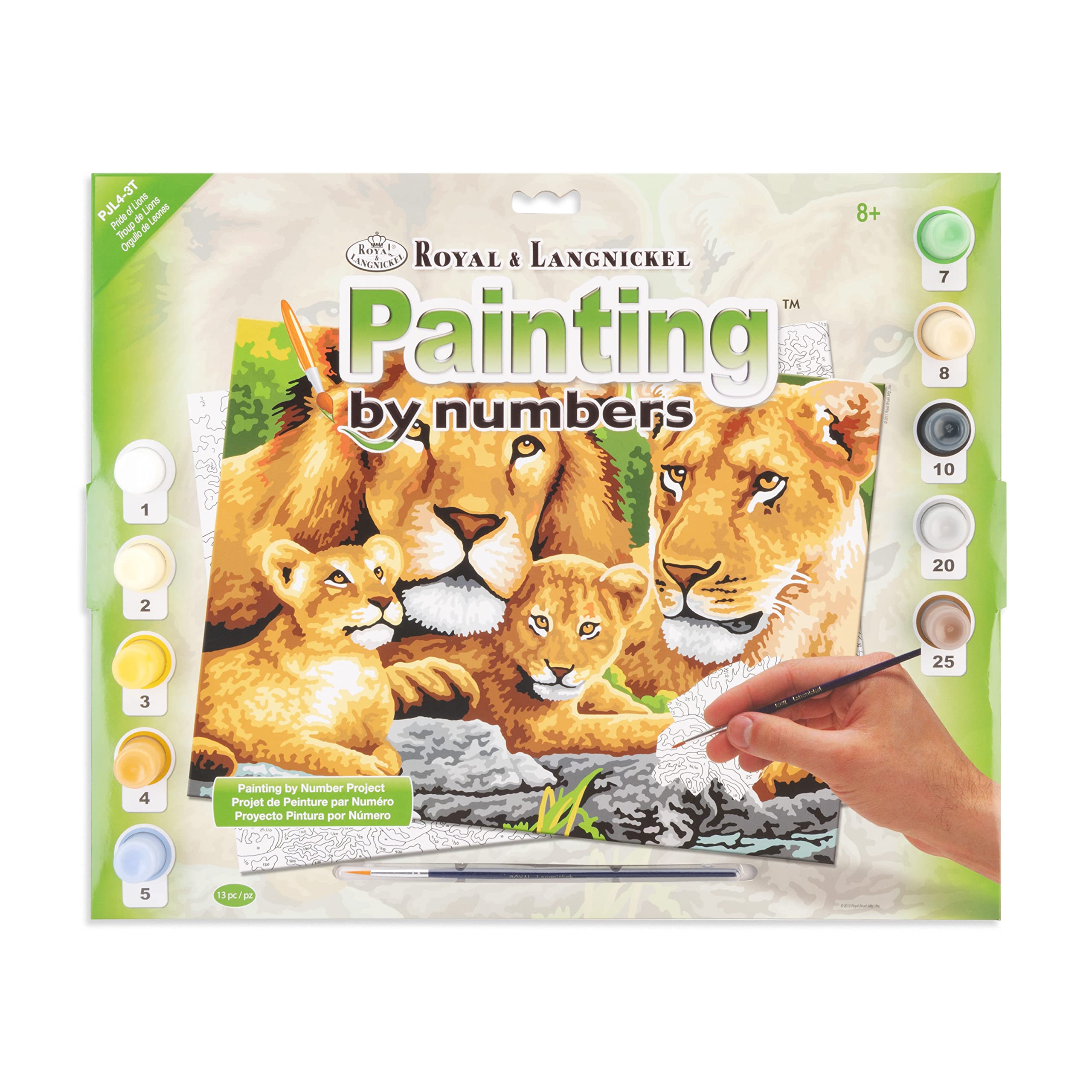 Royal & Langnickel PJL4 Pride of Lions Painting by Numbers Kit