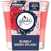 Glade Scented Candle, Bubbly Berry Splash, Air Freshener Infused with Essential Oils for Home Fragrance, 1-Wick Candle, 1 Cou