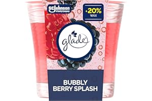 Glade Scented Candle, Bubbly Berry Splash, Air Freshener Infused with Essential Oils for Home Fragrance, 1-Wick Candle, 1 Cou