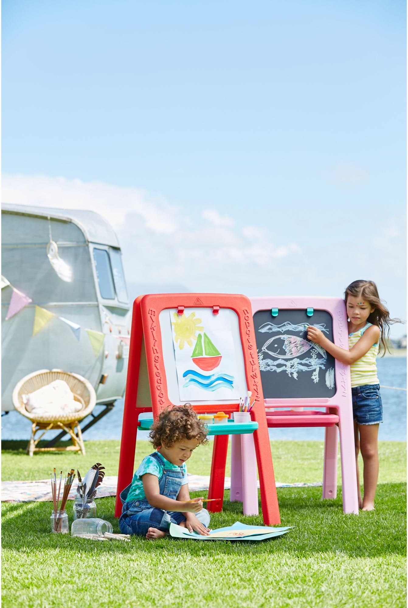 Early Learning Centre 143016 Red Plastic Easel, Rose, Norme