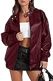 SAMPEEL Leather Jacket Women Faux Oversized