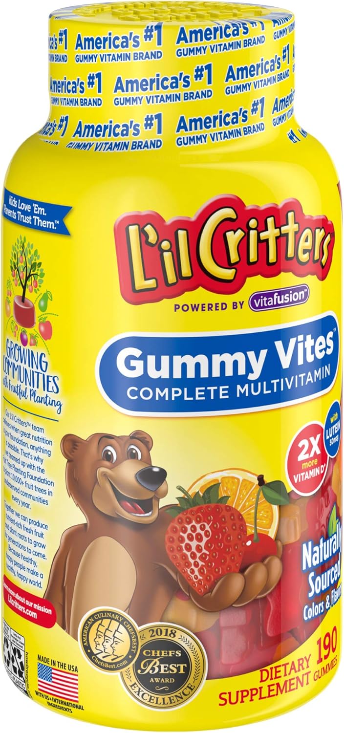 L'il Critters Gummy Vites Complete Kids Gummy Vitamins, 190 Count: Health & Personal Care