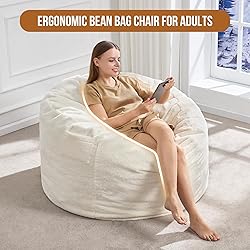 Hobestluk 3ft Bean Bag Chairs for Adults Large
