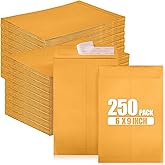 ACSTEP 6x9 Catalog Envelopes 250 Pack, Yellow Mailing Envelopes Tear Resistant with Gummed Seal, Printable Kraft Manila Envelopes Bulk for Secure Mailing Letters, Documents, Invitation Cards